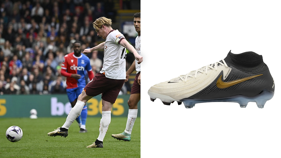Kevin De Bruyne, top midfielder in the Premier League and the Nike Phantom Luna II