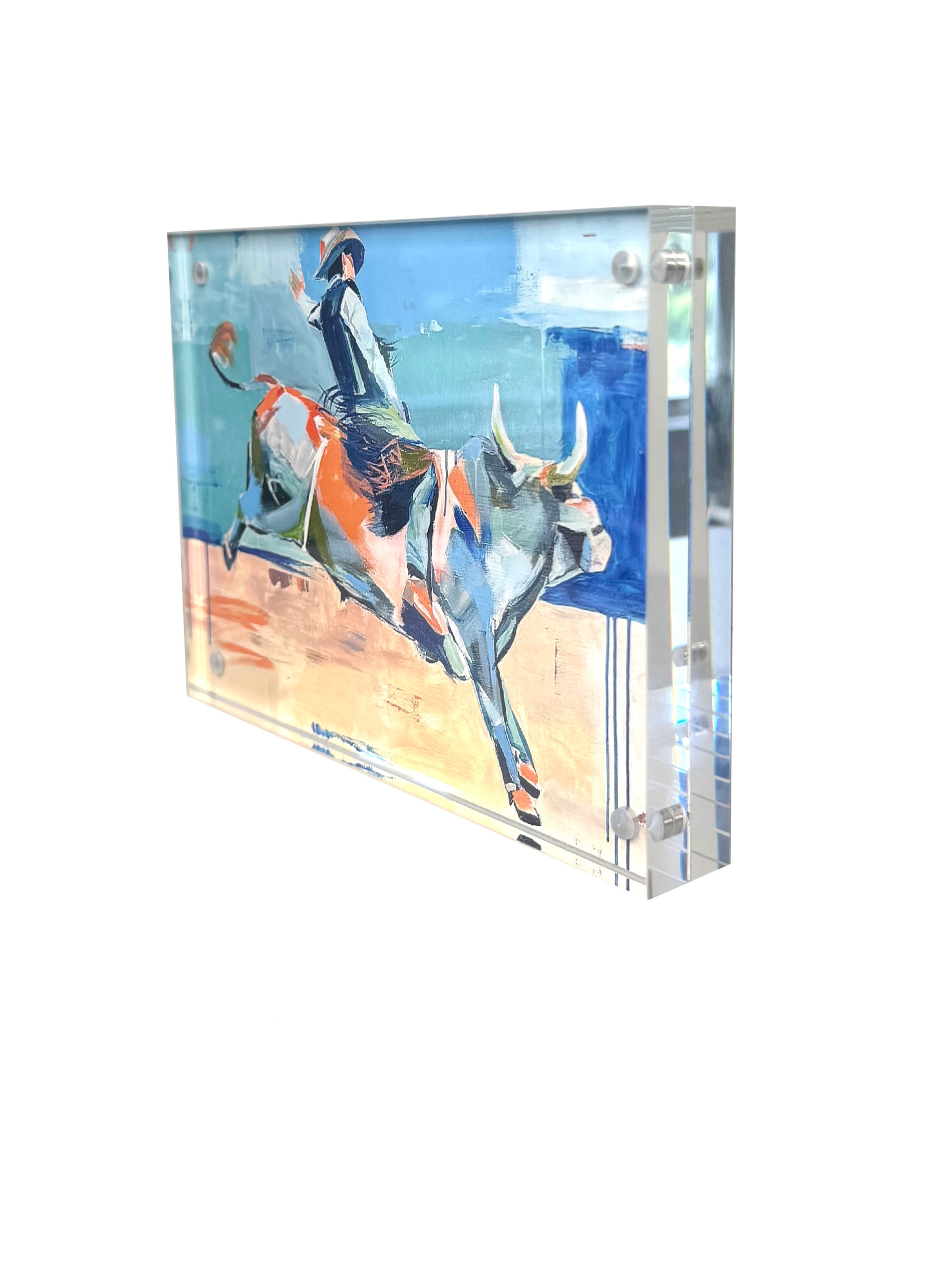 "Bull Rider" Framed Print 5x7