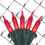 Thumbnail: 4' x 6' Red M5 LED Christmas Net Lights, 100 Lamps on Green Wire