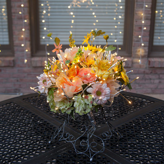 Thumbnail: Twinkle Warm White LED Silver Starburst Lighted Branches 12, 18, 24 inch