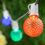 Thumbnail: Multicolor OptiCore TM LED Patio String Light Set with G50 E12 Bulbs on White Wire