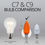 Thumbnail: C9 Faceted Orange OptiCore LED Bulbs pack of 25