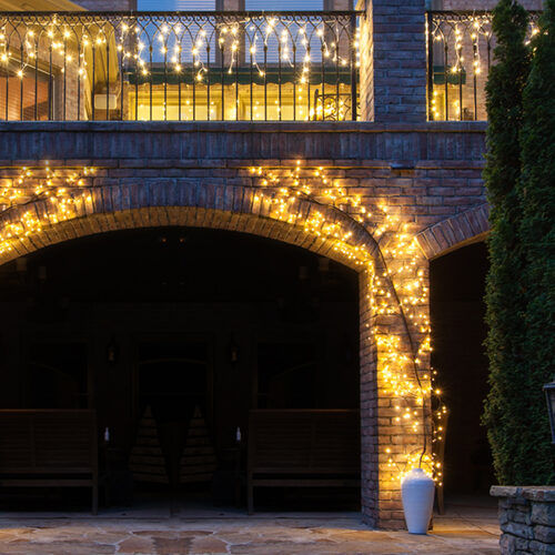 118" Brown Climbing Vine Lighted Branches with Warm White LED Lights