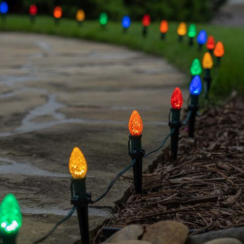 Thumbnail: C7 Multi Color OptiCore LED Christmas Light Bulbs, Box of 25