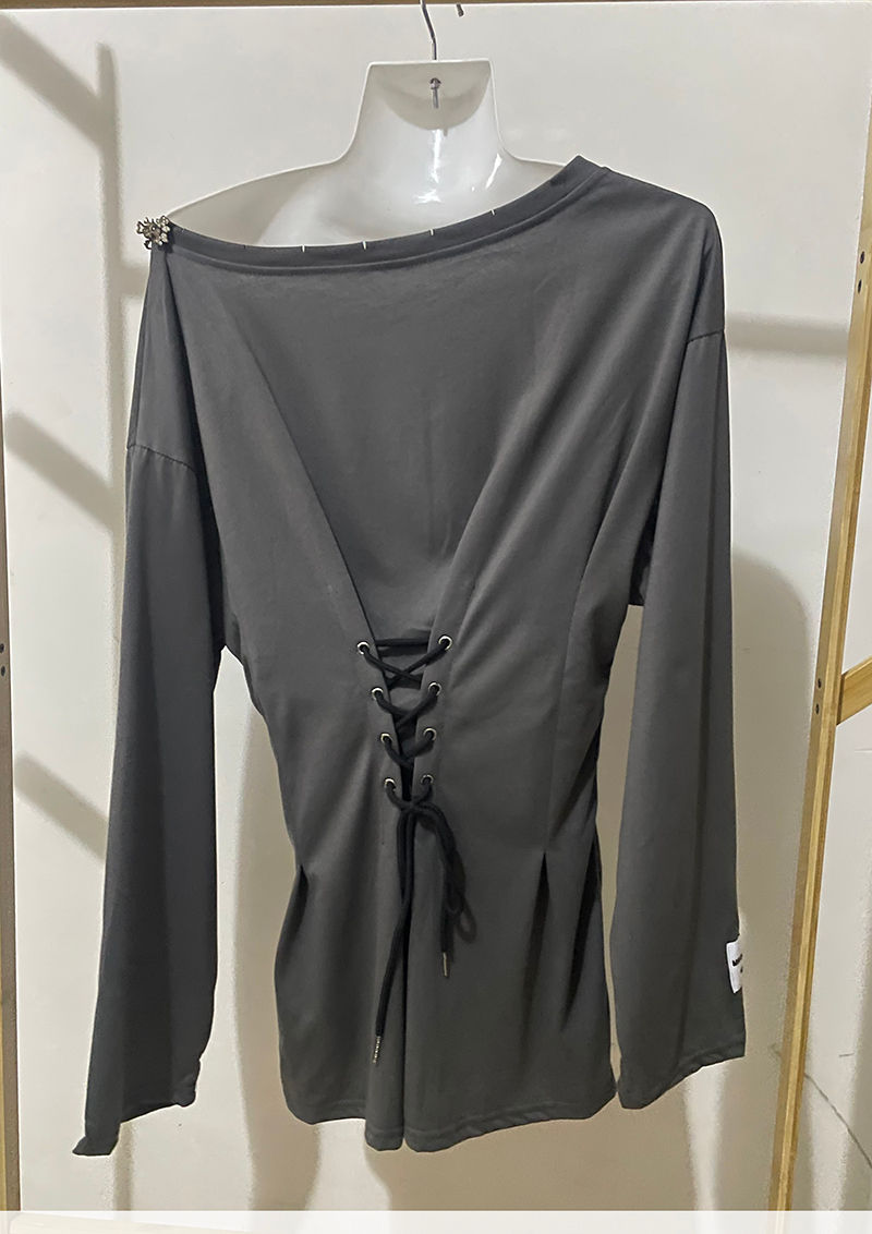 Thumbnail: Fairycore Grunge Corset Dress Long Sleeve Women Aesthetic Y2k Fairy Goth Clothes
