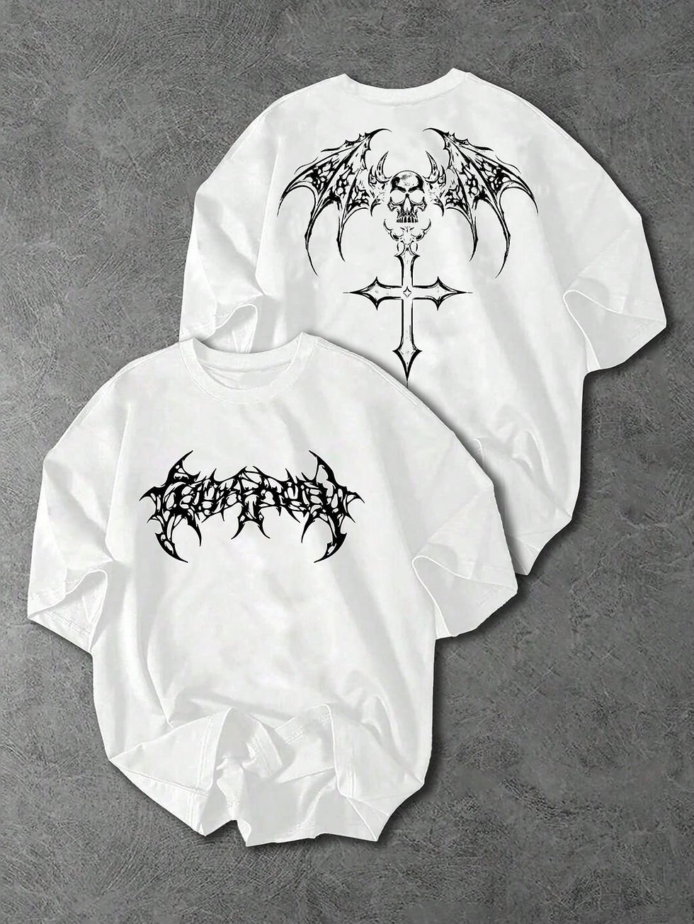 Thumbnail: 2026 Summer New Men's T-shirt with 3D Wings Pattern Print - Street Casual Fashio