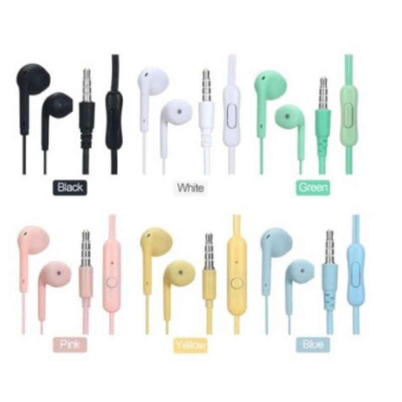 Miniatura: Macaron Earphone Wired and Microphone C/Call Button