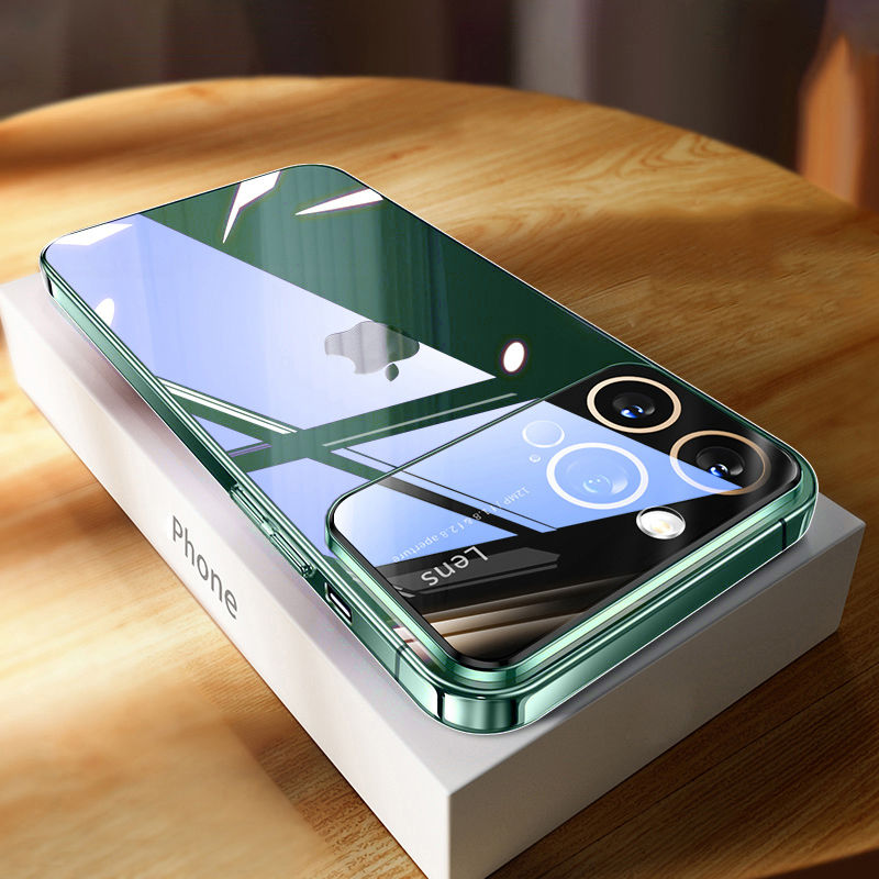 Miniatura: Luxury Plating Clear Hard PC Glass Lens Camera Protection Case For iPhone 17 Pro