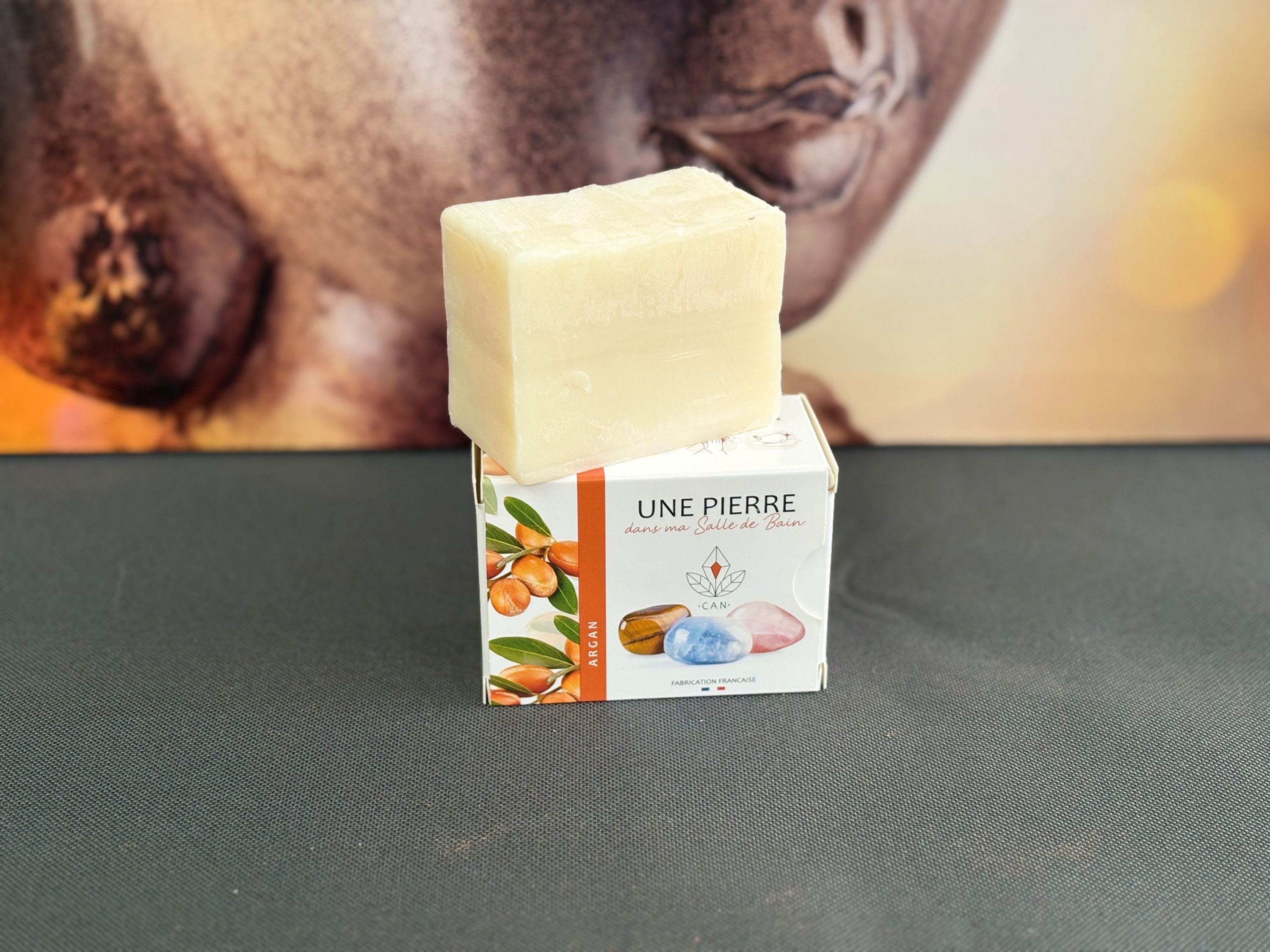 Savon argan pierre minérale naturelle
