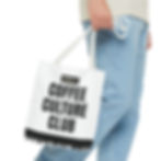 Thumbnail: Tote — Coffee Culture Club Printed Tote Bag