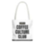 Thumbnail: Tote — Coffee Culture Club Printed Tote Bag