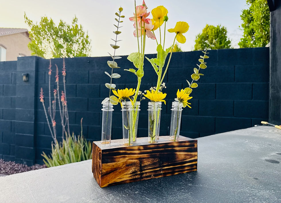 Thumbnail: Handmade Modern Rustic Wooden Vase/Spice Rack