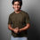Thumbnail: Olive Green - Solid T-shirt