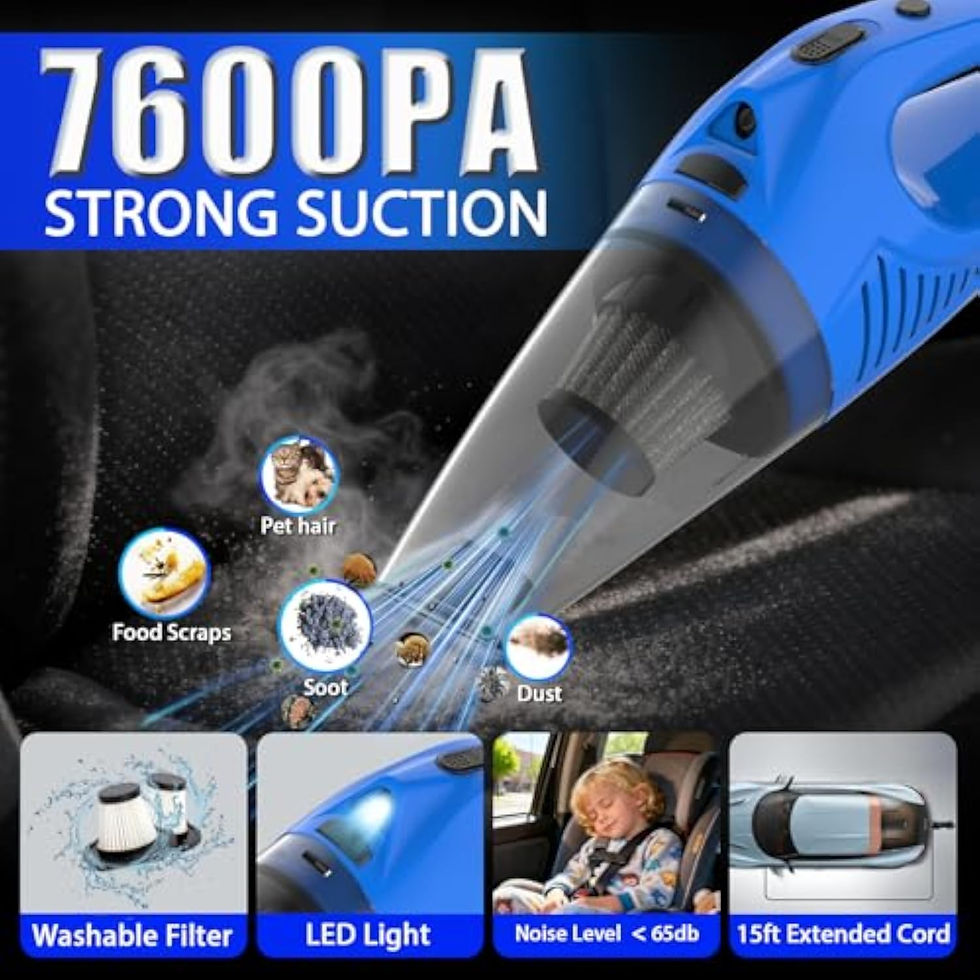 Thumbnail: Interior Car Cleaning Kit for Men - 16pcs & Handheld Vacuum