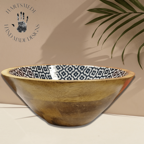 Wooden Serving Bowl with serving spoons Unique Christmas Housewarming