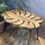 Thumbnail: Petals Handmade Side Table Large 25" Table Top Detachable Legs