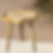 Thumbnail: Handmade Side Table Large 18" Mango Wood Top Detachable Legs Stripe Inlay