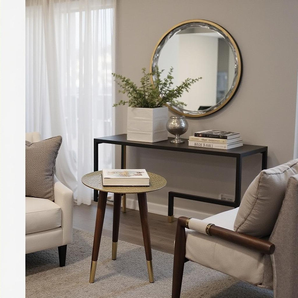 Thumbnail: Vintage Side Table Brass