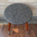 Thumbnail: Handmade Side Table Large 15" Top Antique Silver Finish Detachable Legs