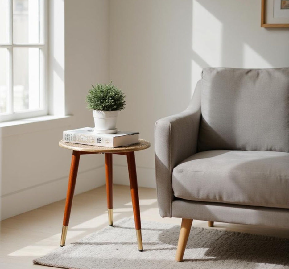 Thumbnail: Vintage Side Table Brass