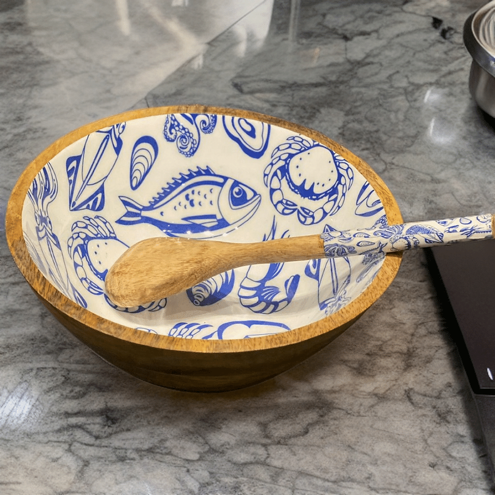 Thumbnail: Ocean Salad Bowl with Spoons