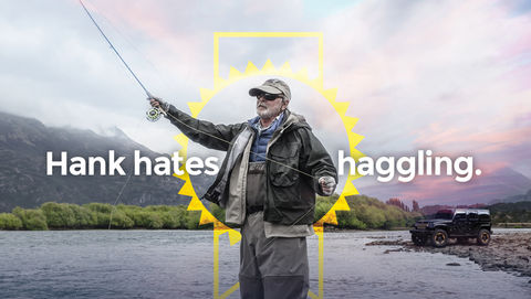 Hank hates haggling.