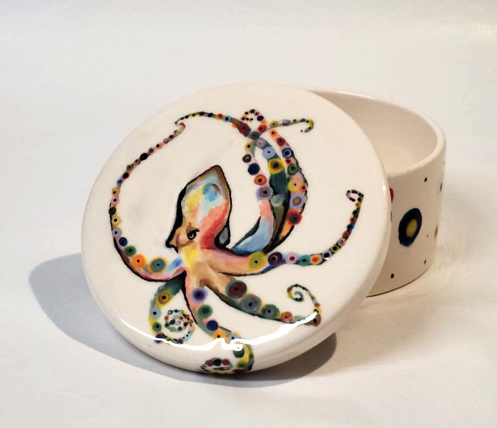 Pottery painting.