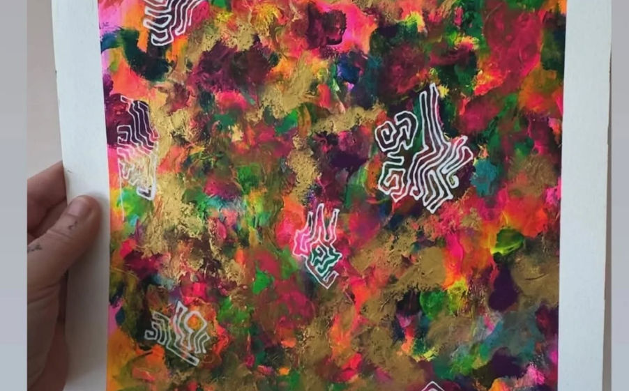 multicoloured painting