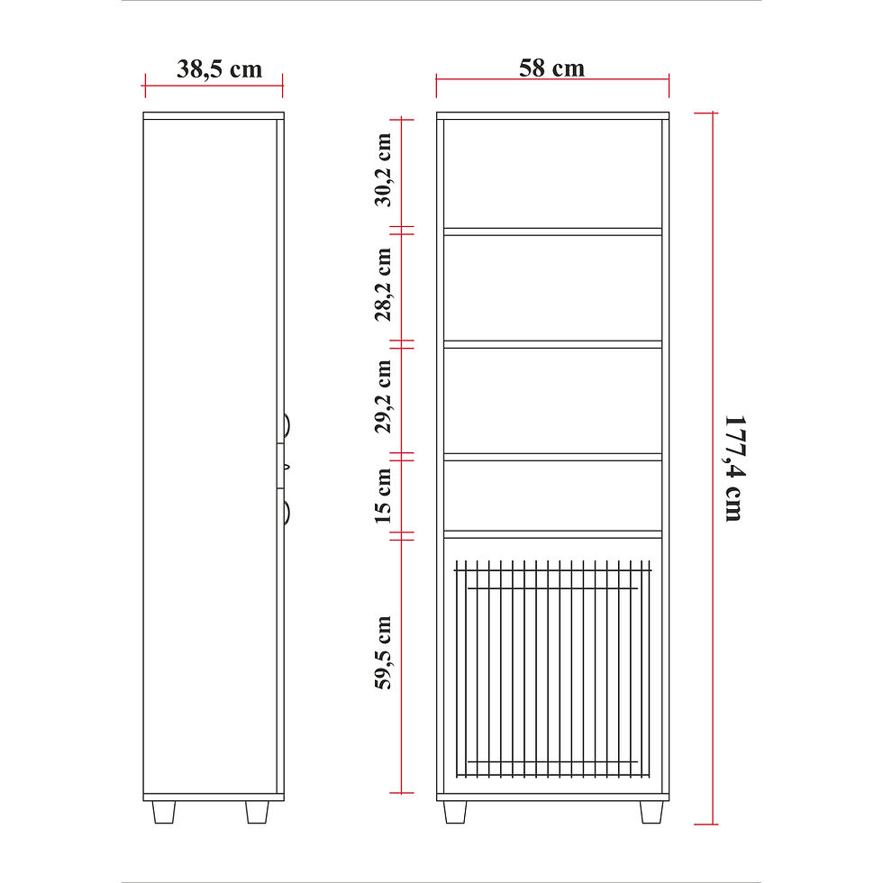 Küçük resim: PİNUS ÇOK AMAÇLI LAKE BANYO DOLABI