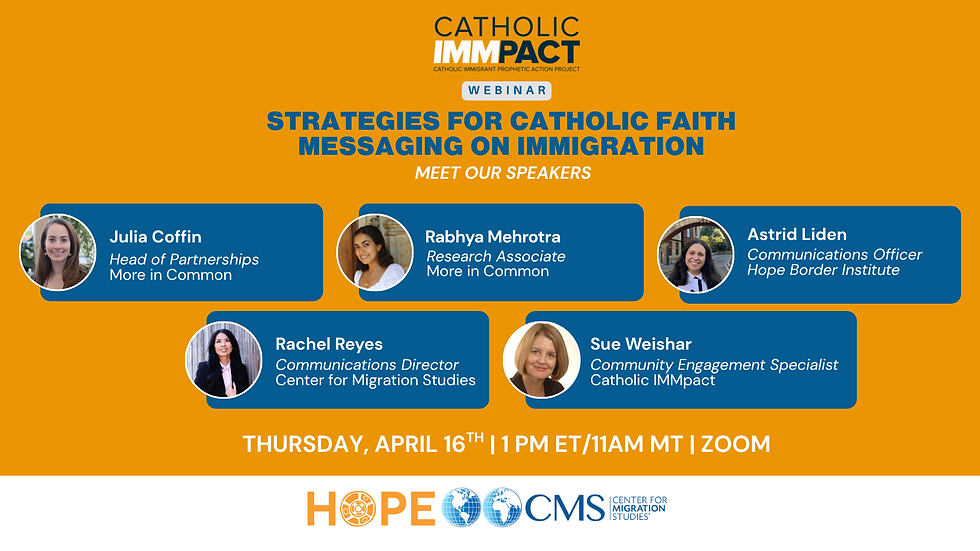 Strategies for Faith Messaging on Immigration