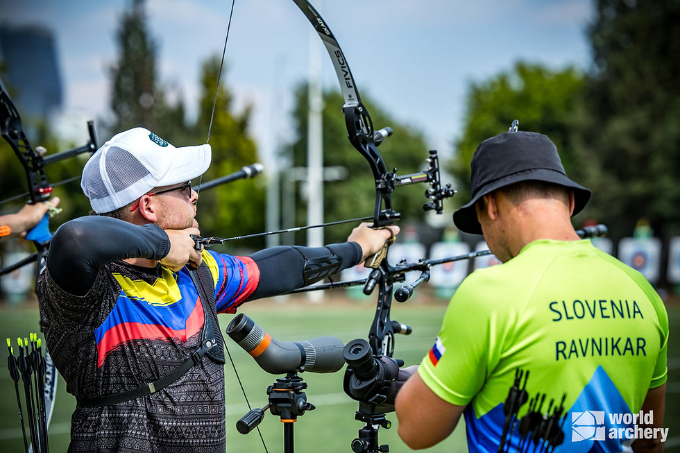 ¡Histórico! Colombia disputará su primera medalla en recurvo mixto en una Copa Mundo