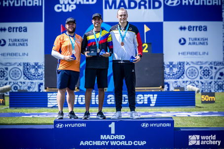 Colombia cerró con dos medallas de oro su participación en la Copa Mundo de Tiro con Arco de Madrid