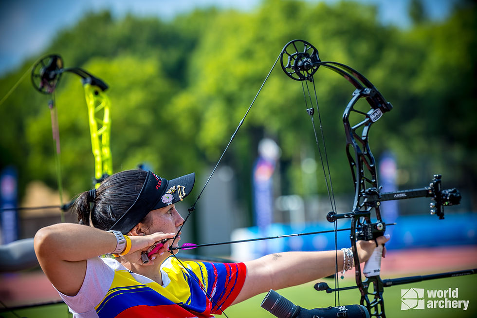 Sara López, quinta en la ronda de clasificación en Turquía. Foto de World Archery
