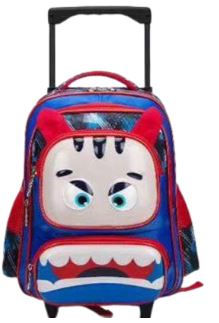 Thumbnail: Kids 5D School Trolley Backpack Boy and Girl