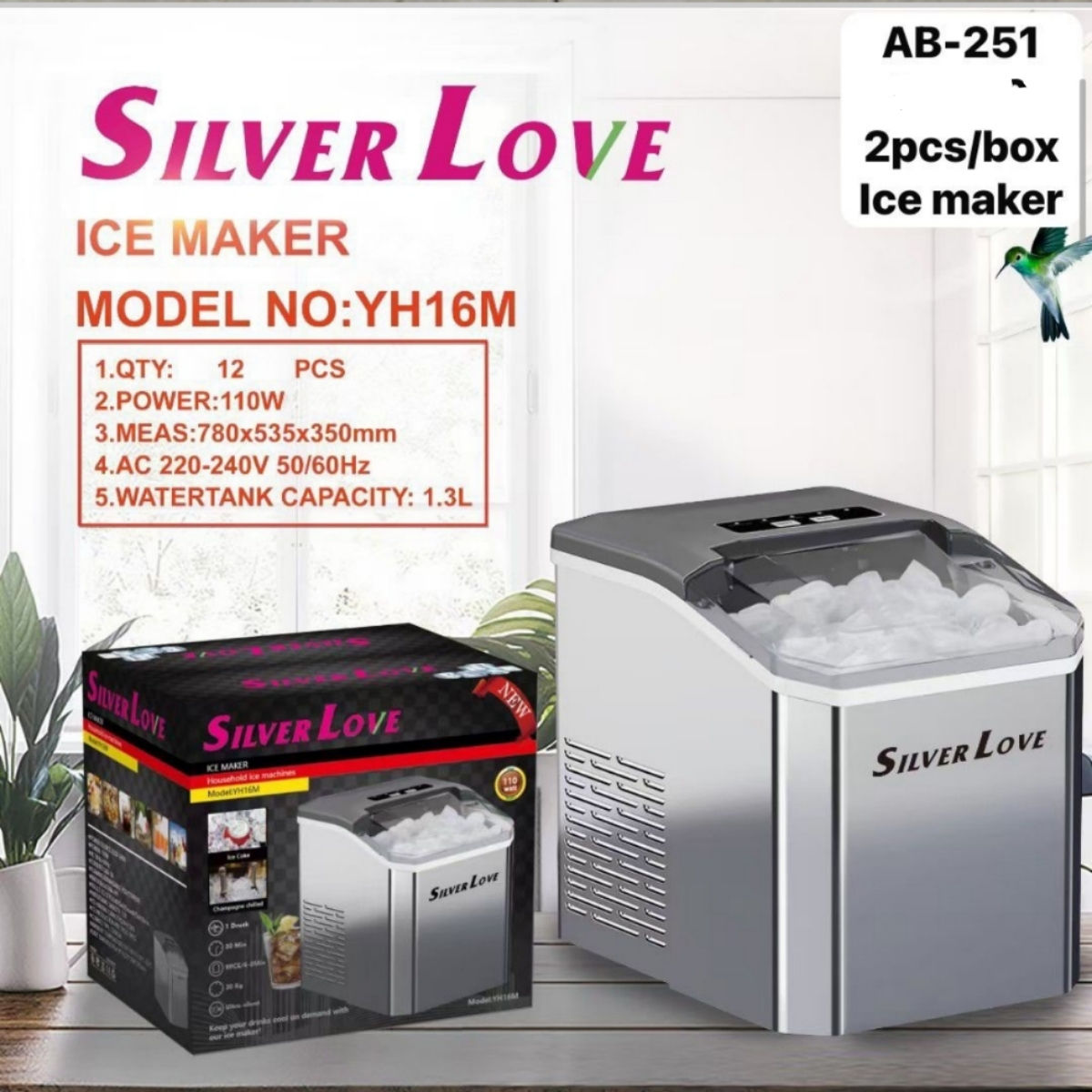 Ice maker ,silver love