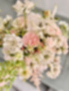 Peachy pink bridal bouquet