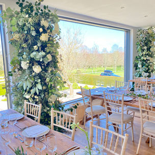 Flower Towers between tow panoramic windows
