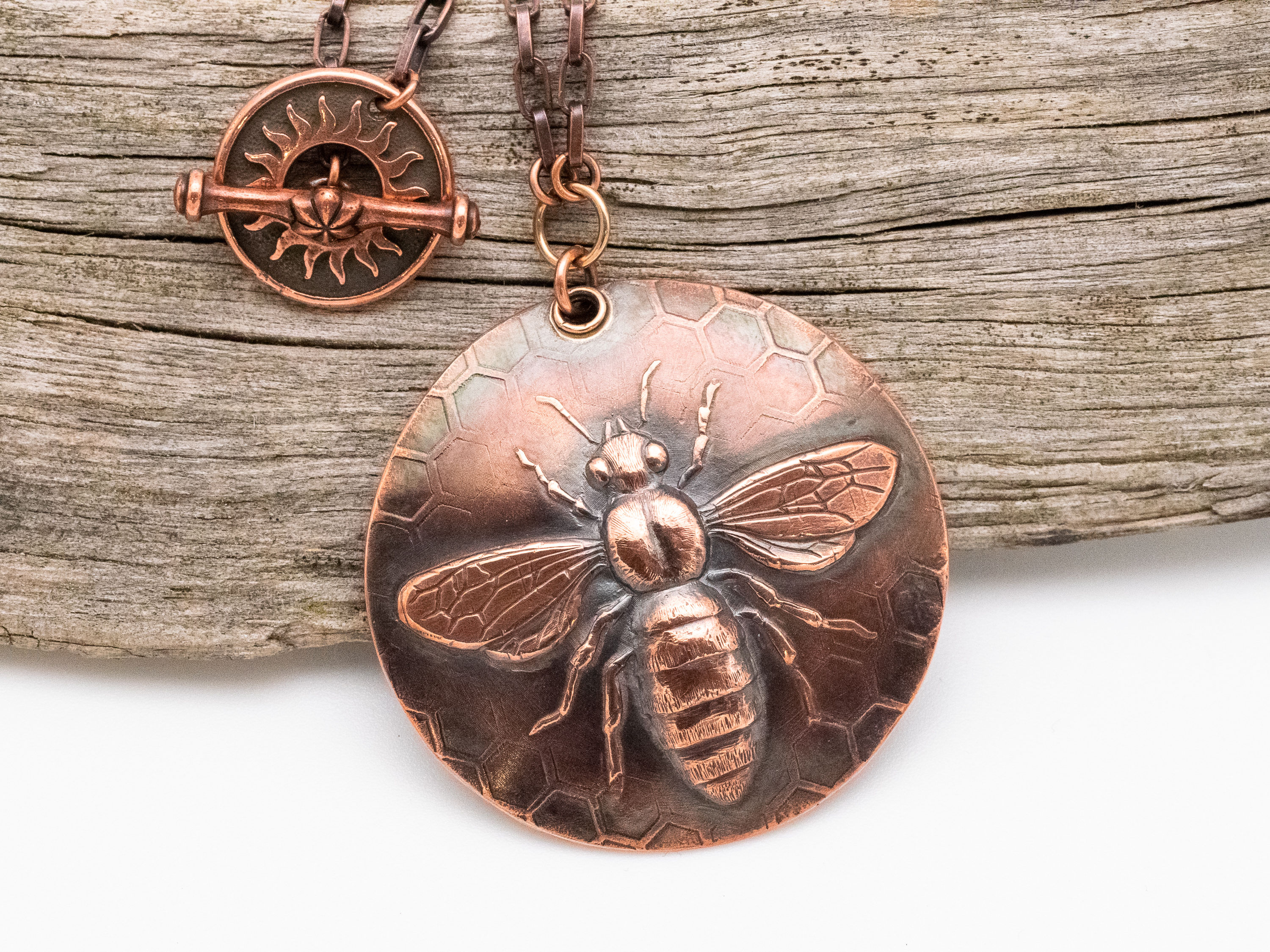 Queen Bee Copper Necklace
