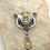 Thumbnail: Honeybee Pendant Necklace in Silver Gold & Citrine