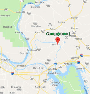 Campground on the lower Cumberland River map
