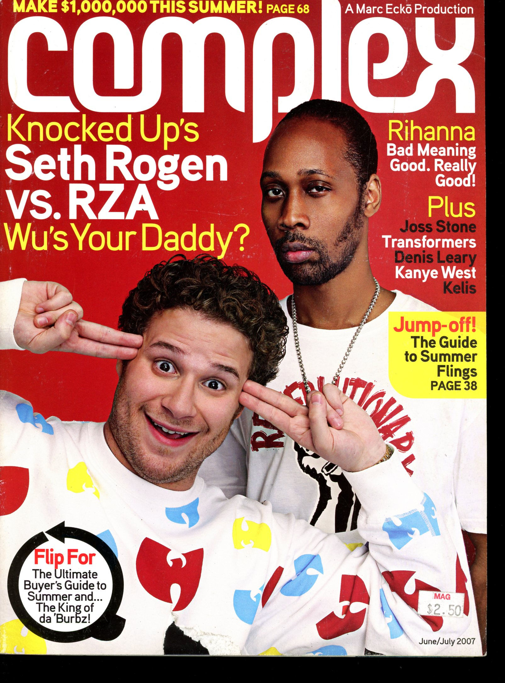 Complex Magazine July 2007 RZA / Rihanna
