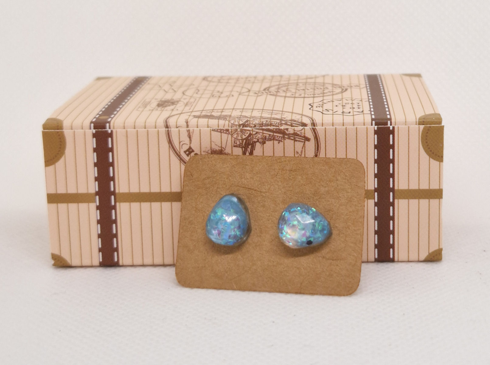 Puces en Dôme bleu clair