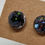 Miniature : Puces en Dôme rond paillettes noires