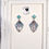 Miniature : Boucles d'oreilles, bleu clair et paillettes 