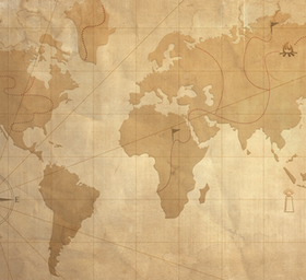 Vintage Map Transparency