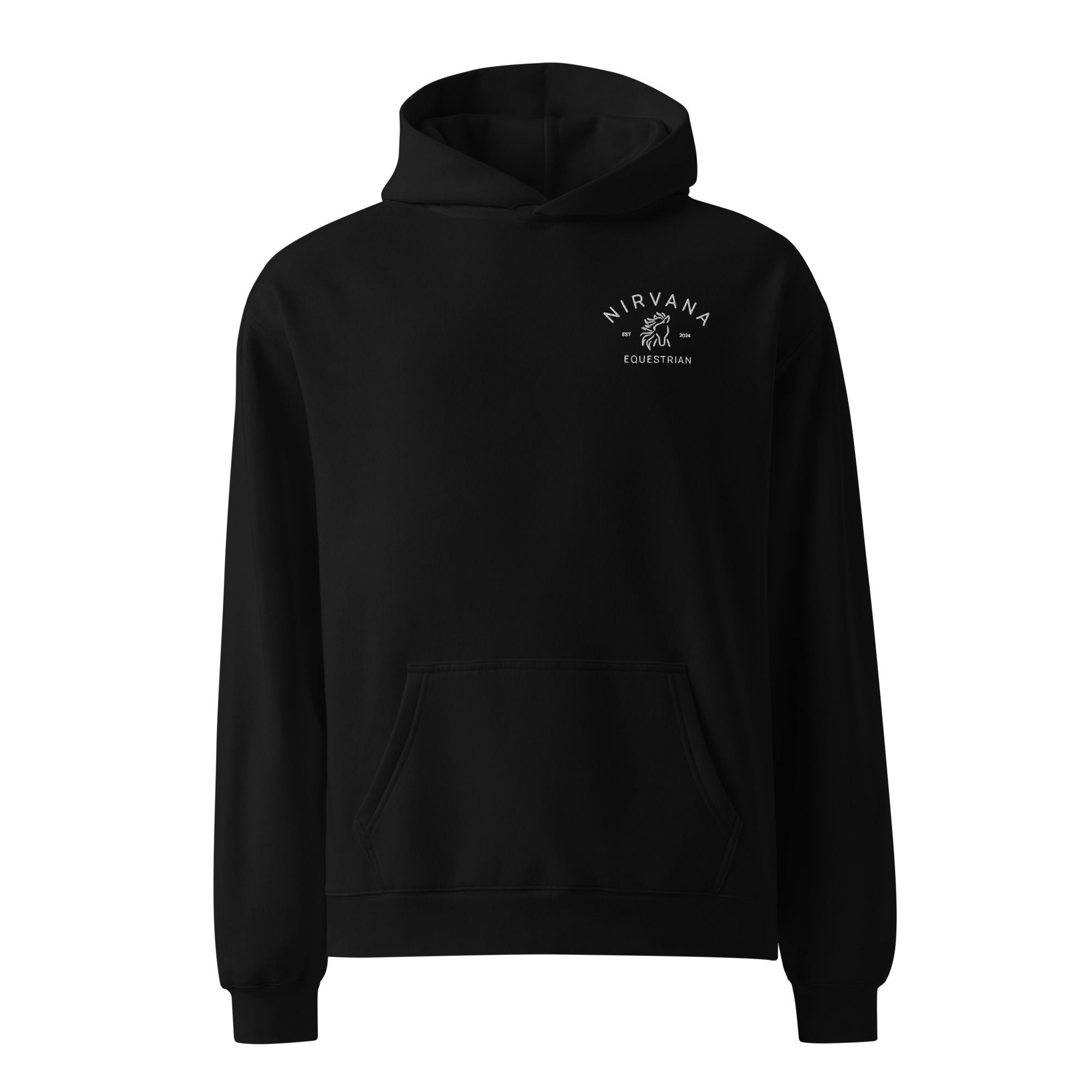 Unisex oversized hoodie (White Logo)