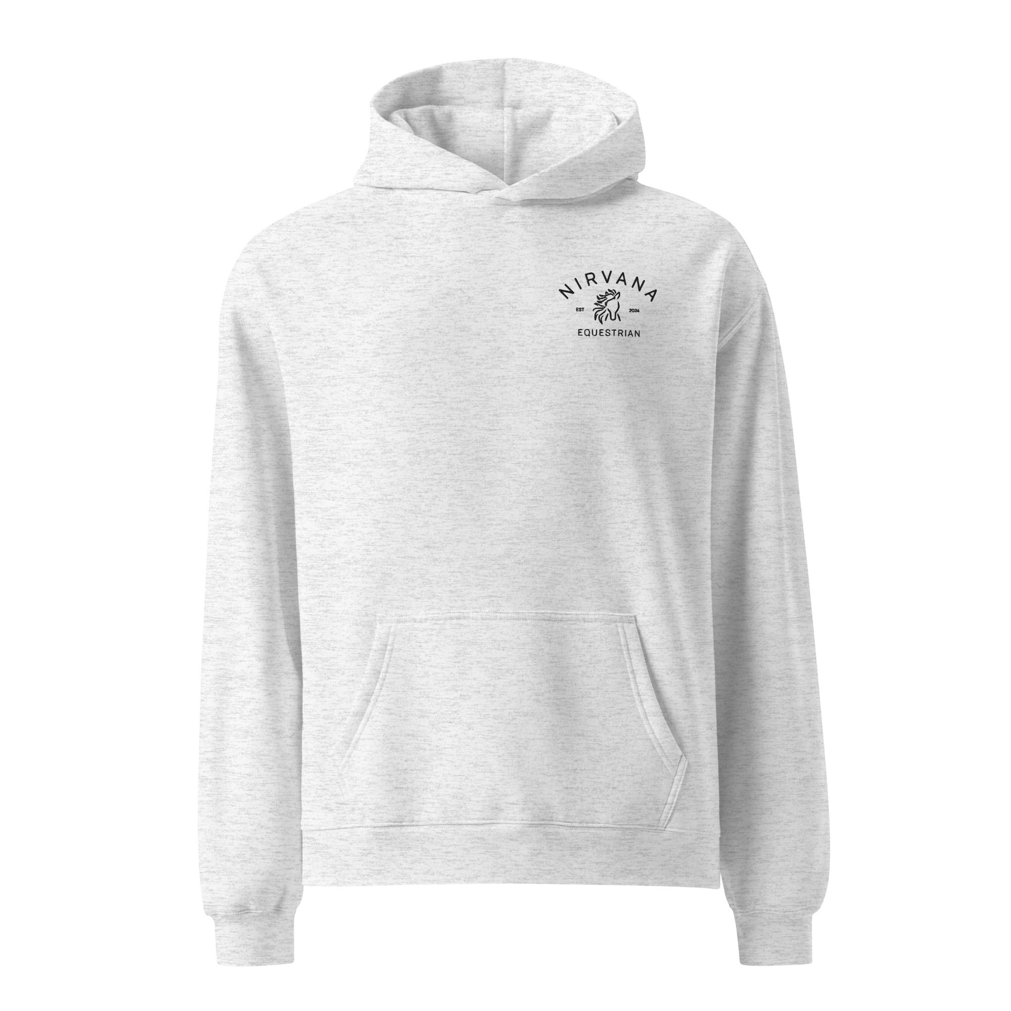 Unisex oversized hoodie (Black Logo)