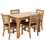 Thumbnail: Natural Rubber Wood Dining Set
