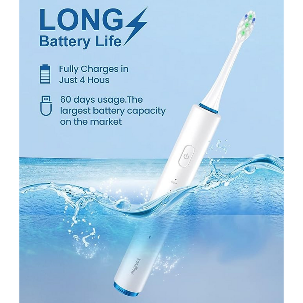 Thumbnail: KareNow Electric Toothbrush for Adults Rechargeable 4 Modes Electric Toothbrush