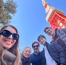 carolina, luis, and family in tokyo & kyoto